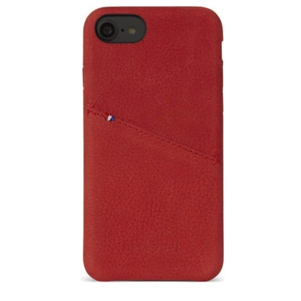Чехол DECODED Leather Back Cover Card Case Red for iPhone SE 2020 / iPhone 8/7/6s/6 (D6IPO7BC3RD)